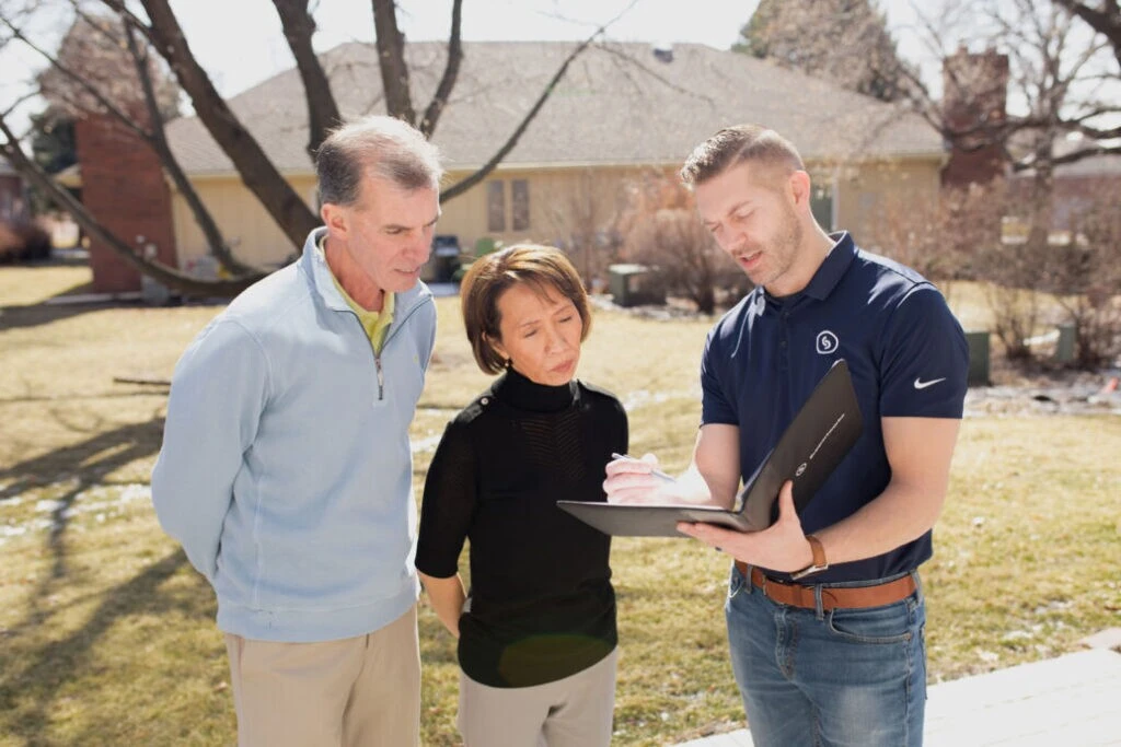 Older couple with TFS employee