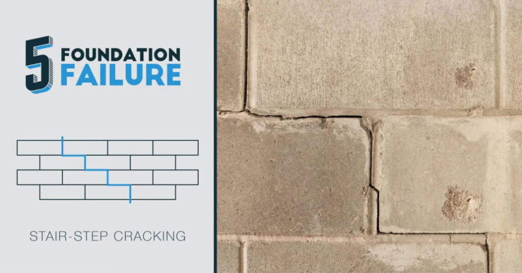 stair step foundation cracks