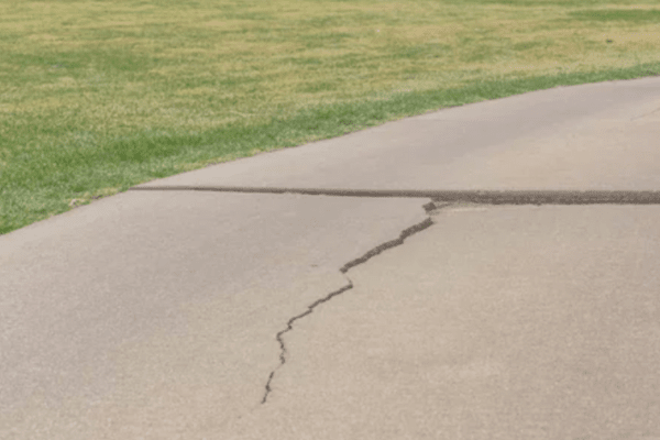 Cracked concrete in franklin, tennessee