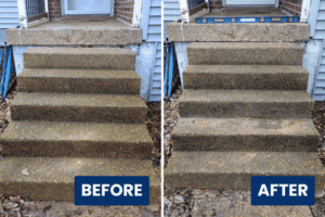 before & after concrete lifting