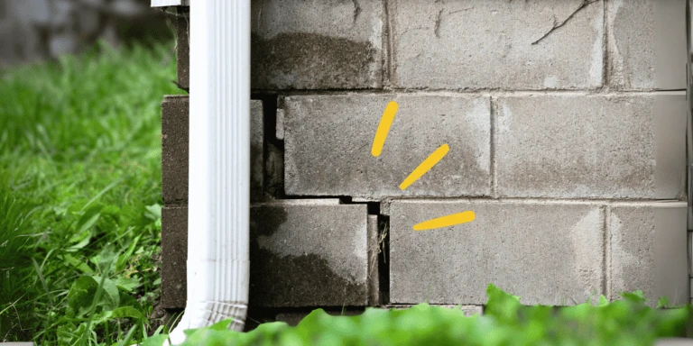 Stair Step Cracks in Brick