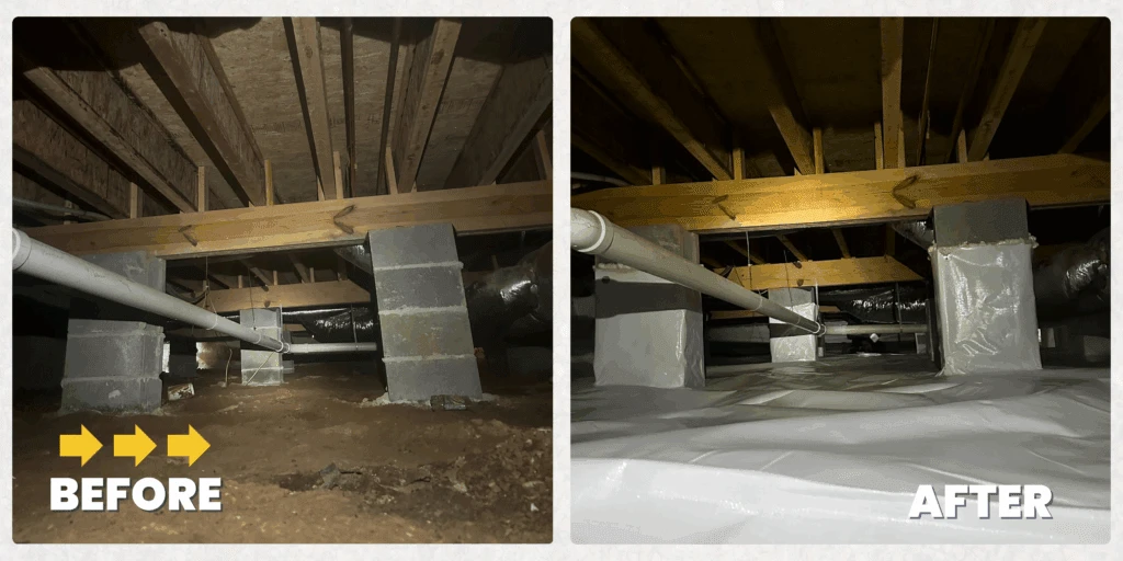 Crawl Space Encapsulation in Woodlawn Park