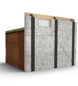 Carbon armor system cross section