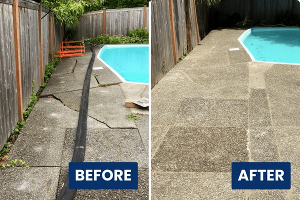 before and after concrete repair