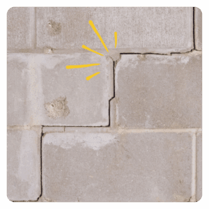 Stair Step Cracks in Brick