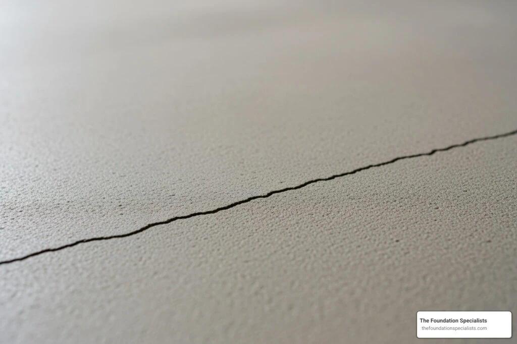 hairline cracks in garage floor