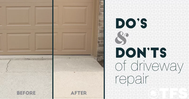 Do's and don'ts of driveway repair