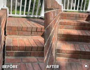 Separating Brick Steps Foundation Damage