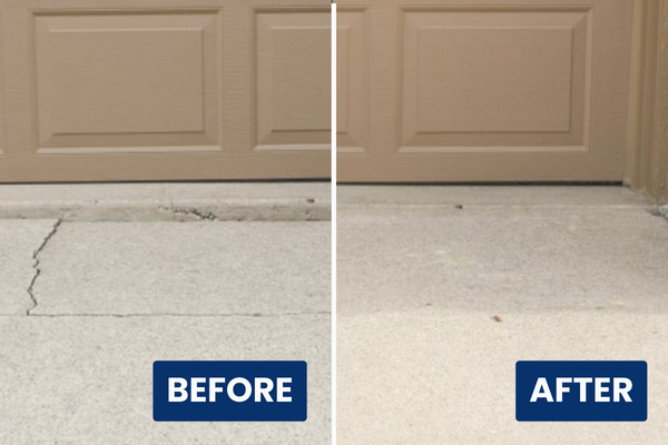 before & After concrete repair