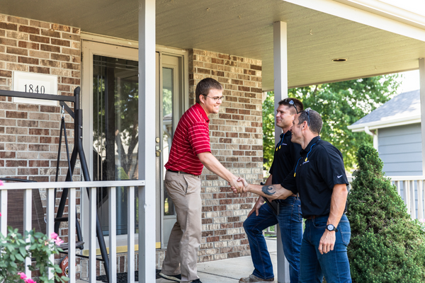 inspection with homeowners