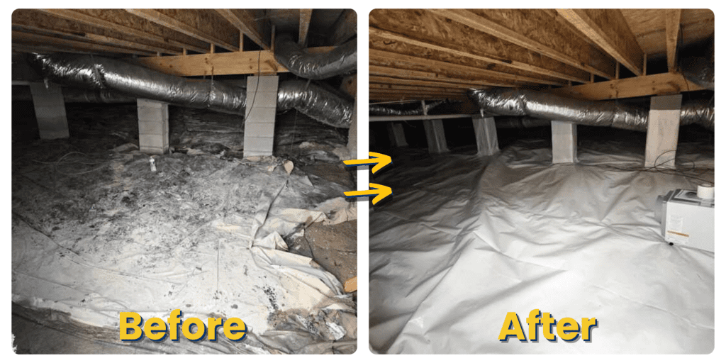 Crawl Space Encapsulation in Broeck Pointe, KY