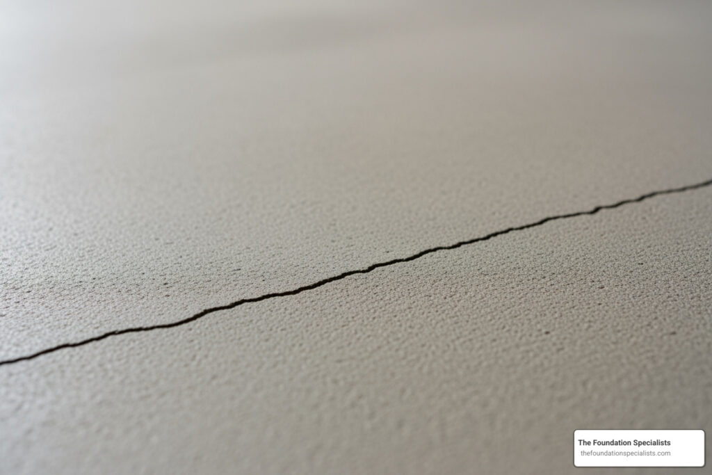 hairline cracks in garage floor