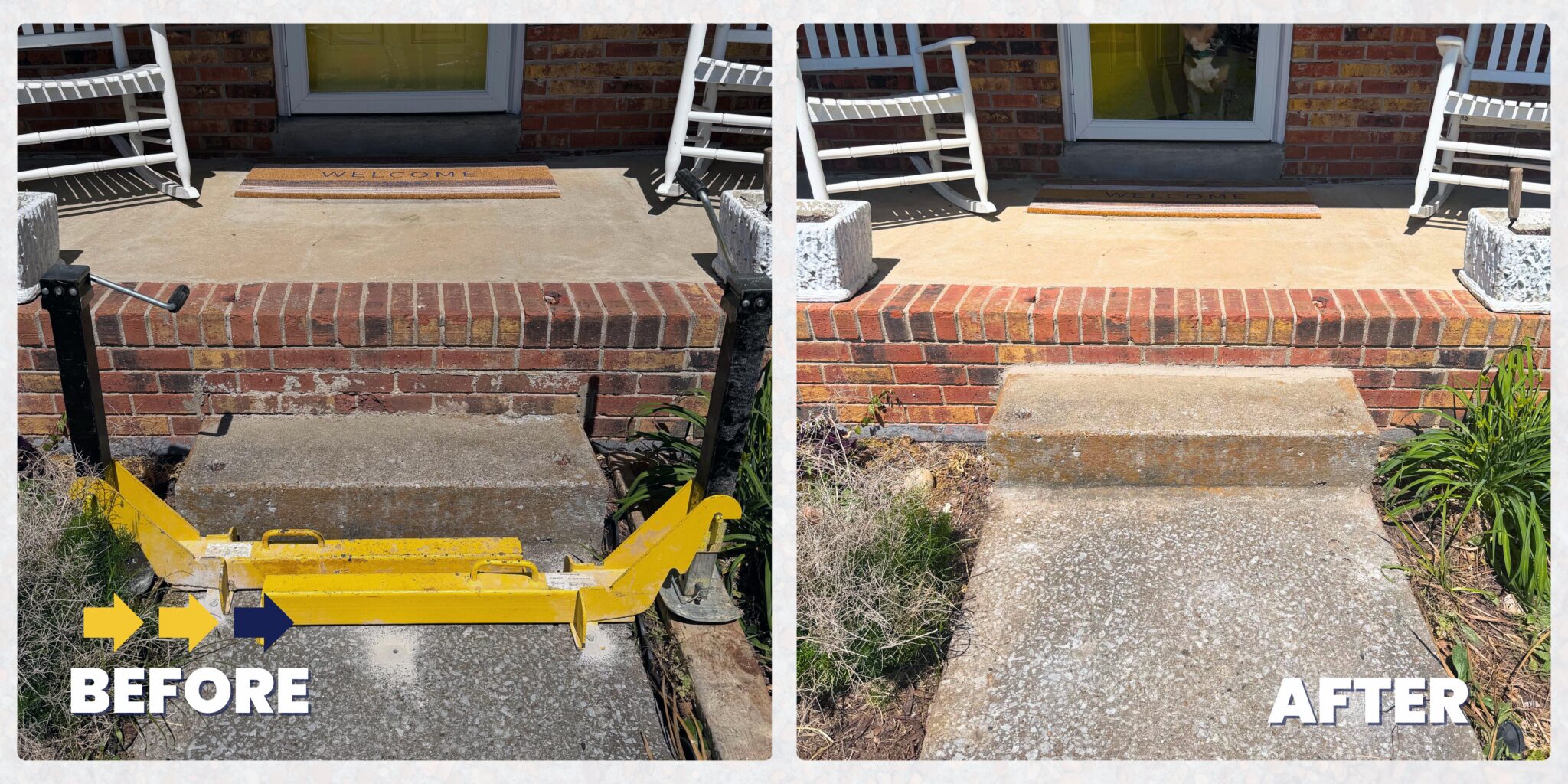 Concrete Porch Repair in Spring Hill, TN | Before & After - TFS ...