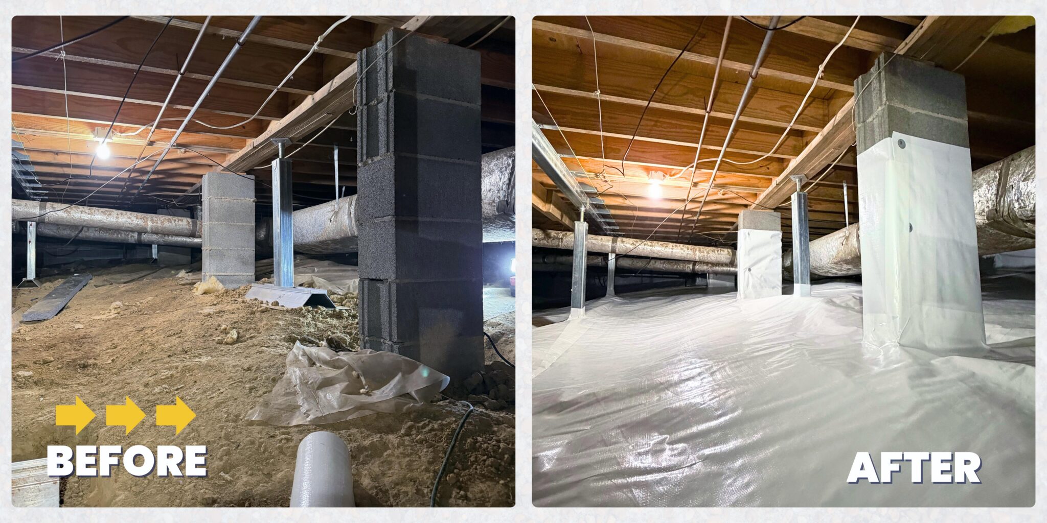 Crawl Space Encapsulation in Smyrna, TN | Before & After - TFS ...